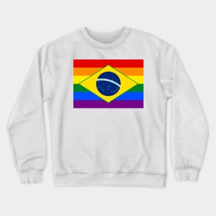 Brazil LGBTQ Pride Flag Crewneck Sweatshirt